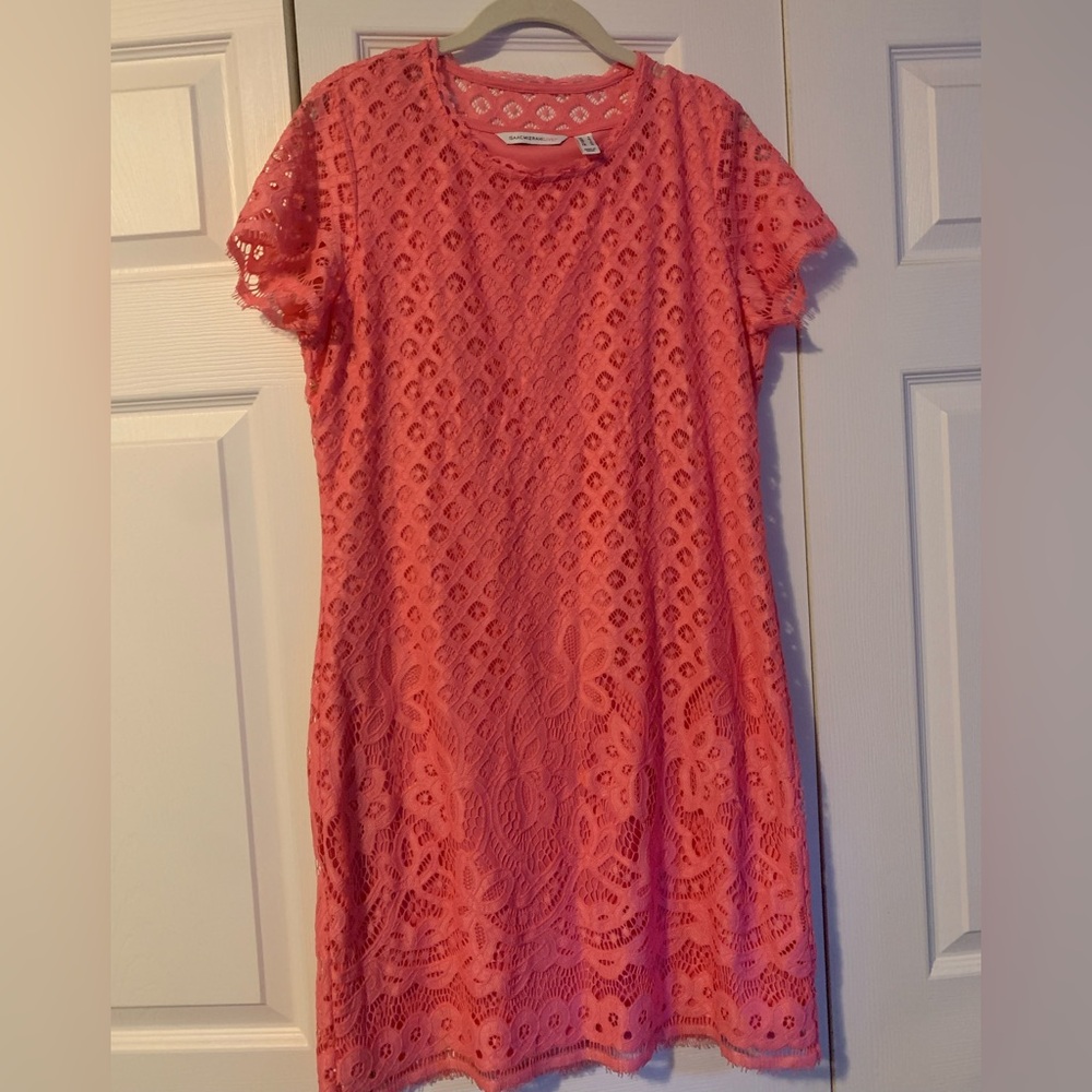 Isaac Mizrahi Vibrant Pink Lace Dress